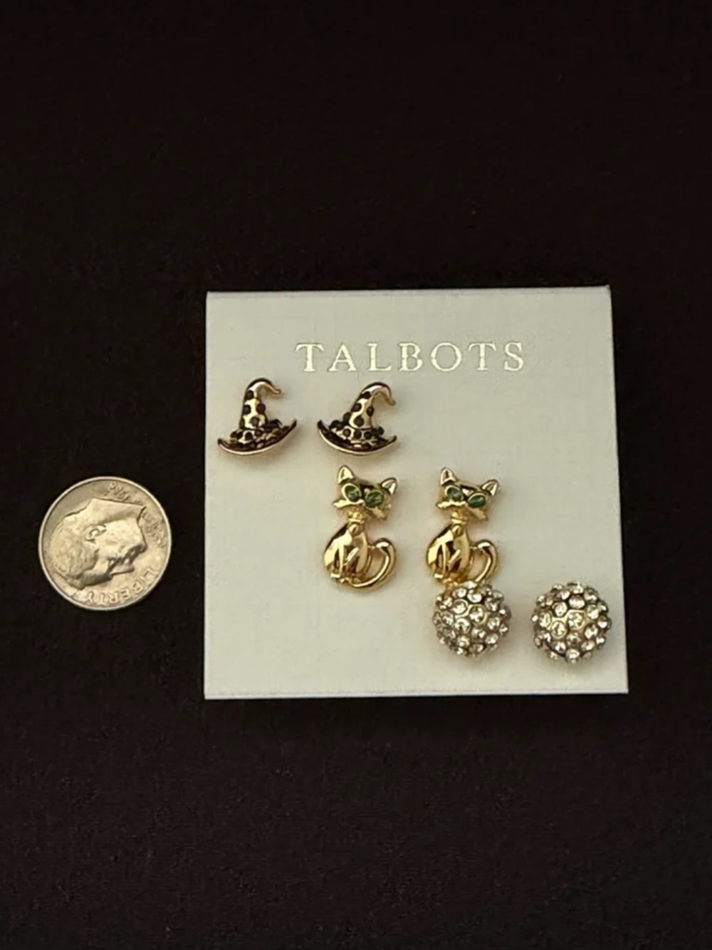 Talbots Halloween Stud Earring Set of Three - Picture 8 of 8